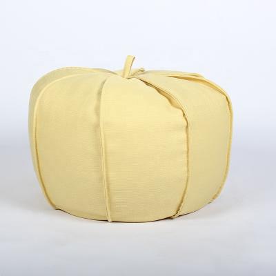 China Pumpkin Shape Kids Polyester Bean Bag Chair Solid Color Foldable Beanbag Stool Bean Bag Chair For Kids for sale