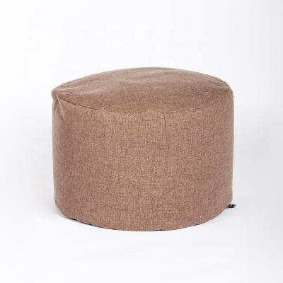 China Cover Wholesale Price Removable Small Bean Bag Chair With Bean Solid Color Pouf Stool for sale