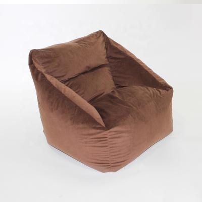 China High Quality Bean Bag Chair Unfilled Velvet Soft Bean Bag Cover Customized Removable Cover for sale