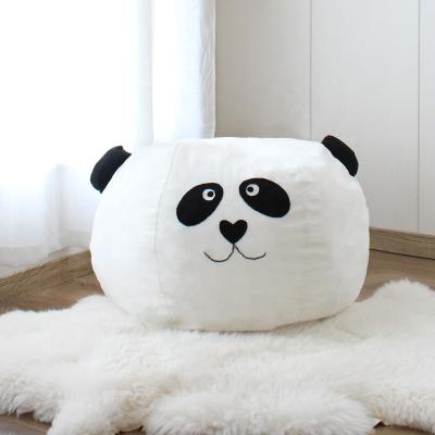 China Wholesale Removable Cover Bean Bag Chairs For Children Cute Kids Toys Bean Bag Chairs High Quality Lazy Panda Bag for sale