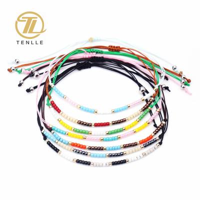 China FASHIONABLE Beads Adjustable Bracelet Set Couples Trendy Bracelet Simple Fashion Accessories Custom Jewelry for sale