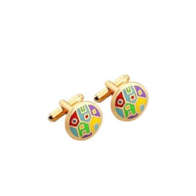 China 2020 stainless steel fashion jewelry cufflinks sets gold plated cufflink button for shirt for sale