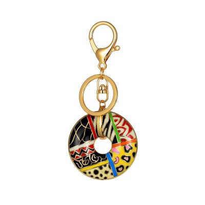 China Metal Enamel Key Chain With High Quality Fashion Style Keyring Souvenir Gift Gold Plating Key Chain Wholesale Custom for sale