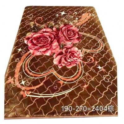 China 2022 New Design Raschel Rug Islam Rug Embossed Blanket Printed Compound Embossed Muslim Prayer Blanket 100% Polyester Hot Sale for sale