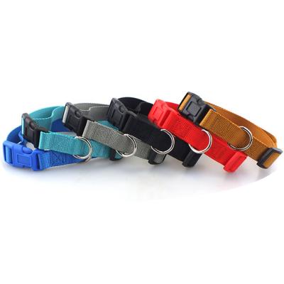 China Thoughtful Adjustable Dog Collar with D-ring and Metal Buckle Pet Collar for sale