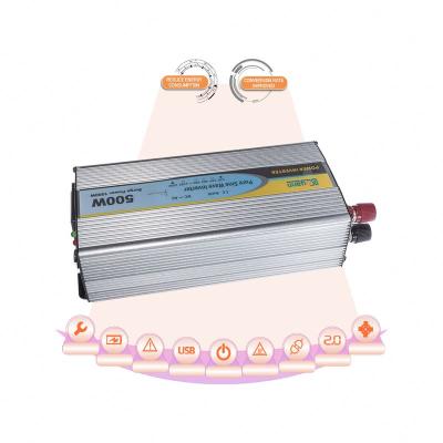 China Home Appliance Promotion Inverter Aluminum Alloy Shell Wave Inverter Dc To AC Inverter 6Kw USB Port QC 3.0 With LCD Display for sale