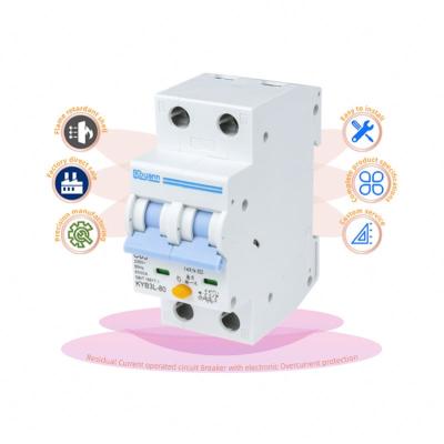 China Rcbo 40A 16 Amp Earth Leakage Protection RCBO Leakage Circuit Breaker With Rcbo 4P 30Ma for sale