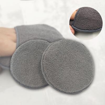 China 5 Inch Pocket Sponge Round Shoe Polish and Polish Sponge for sale