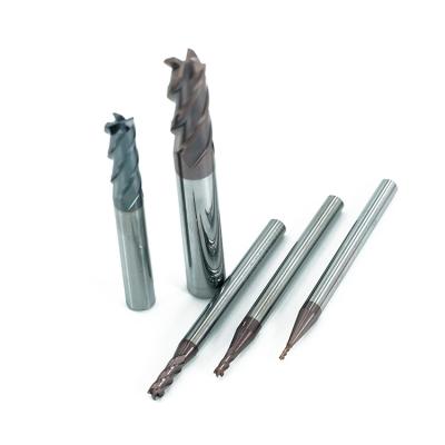 China Hot-selling Metal Drilling Milling Cutter 4 Edge End Mills Slot Solid Mills Carbide CNC Slot Drilling and Milling Cutter for sale