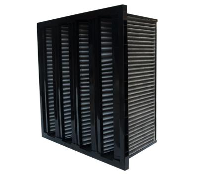 China Factory Wholesale Industrial Filter Air, V Bank Air Filter Manufacturer in China for sale