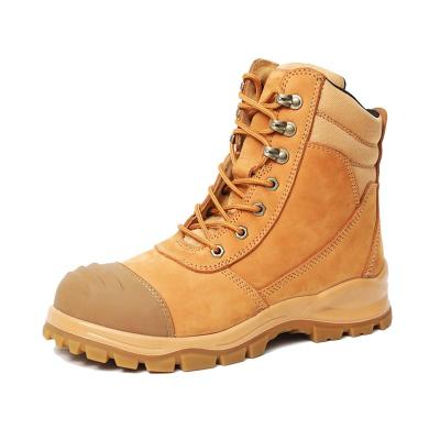 China Genuine Leather Chelsea Boots Men Work Shoes Australia Leather Men's Hat Safety Work Steel Boots for sale