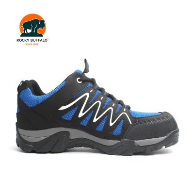 China 2019 Rocky Buffalo Hot Sale Genuine Leather Sport Safety Shoes Oil Resistant Anti Static Steel Toe for sale