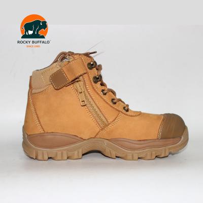 China Rocky Buffalo Security Shoes Woodland Toe Cap Safety Boots Steel Construction Brand Impact Resistant Safety Shoes for sale