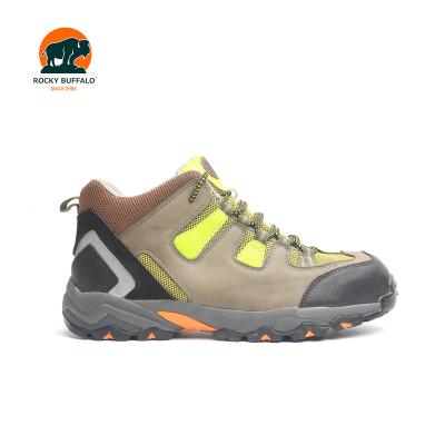 China Rocky Buffalo Fashionable Casual Genuine Oil Resistant Leather Light Weight Breathable Cheaper Price Sports Safety Shoes for sale