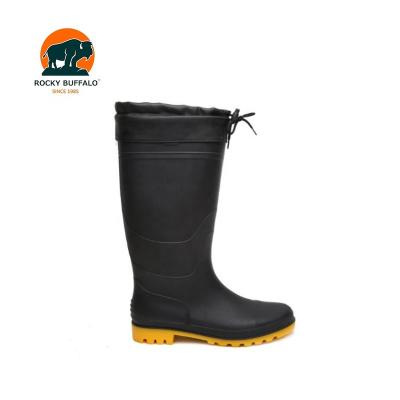 China Cheap Farmer Work Mens Boots PVC Water Wellies Rocky Buffalo for Farm Gardening and Running Animal Husbandry for sale