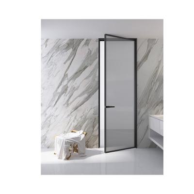 China Environmental protection factory supply Aluminum-magnesium alloy and environmental protection glass toilet door bathroom for sale