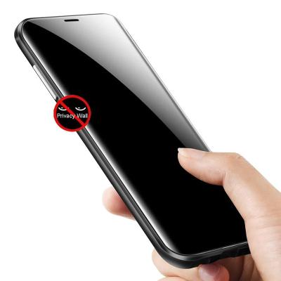 China Wholesale Anti-bubble Factory Full Cover Peep Spy 3D Privacy Screen Protector Tempered Glass For iPhone X XR XS 11 12 13Pro Max for sale