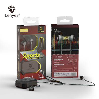 China In-ear Lenyes LF43 1.2M Wired Magnetic Headphones With Microphone 3.5mm Stereo Earphone In-ear Earpiece for sale