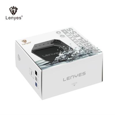 China Lenyes S105 Mini Outdoor Portable Waterproof IPX7 Phone Boombox Wireless No Cannon TWS Card Woofer Steel Speaker for sale