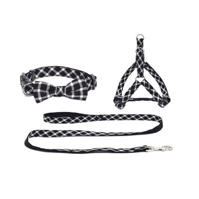 China Padded Soft Nylon Pet Harness Collar And Leash Set For Small And Large Dogs for sale