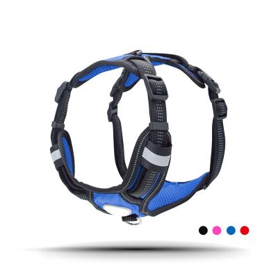 China Padded Heavy Duty Reflective Lightweight Padded Breathable And Comfortable Padded Dog Harness for sale