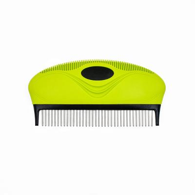 China Sustainable Pet Hair Grooming Pins Stainless Steel Dog And Cat Daily Comb for sale