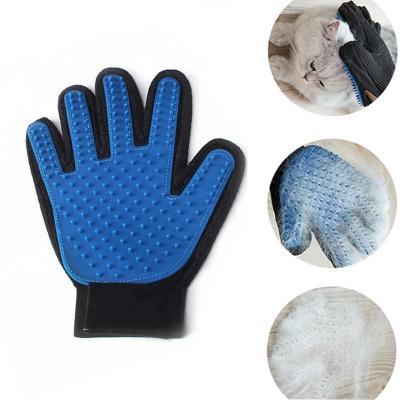 China Dogs Massage Grooming Glove Dog and Cat Fur Shedding Pet Hair by Desheding for sale