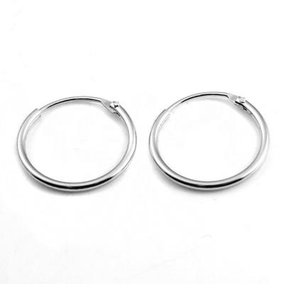 China 925 Sterling Silver High Quality Manufacturer Fashion 925 Sterling Sliver Wholesale Round Cavity Clip On Earring Accessories For Earring Jewelry for sale