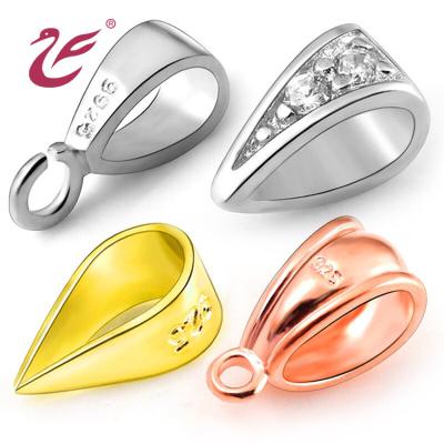 China Silver Valentine's Day Mounted Gold Plated DIY Jewelry Findings 925 Sterling Silver Accessories For Connectors Necklace Bracelet Making for sale