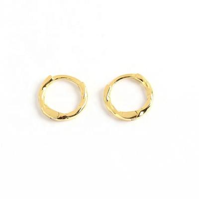 China Yellow Gold Women Vintage Wedding Engagement Engagement Sterling Silver Plated Hooks 925 Clip On Earring Fashion Circle Minimalist Earrings EC925 for sale