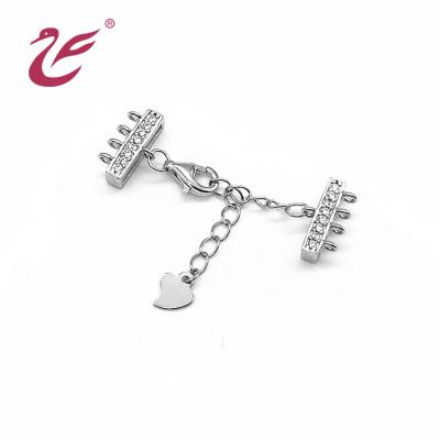 China Various Fashion Styles For Selected Cheap Custom Wholesale High Quality 925 Sterling Sliver Jewelry Clasp Hole Necklace Lobster Claw Multiple Clasps for sale