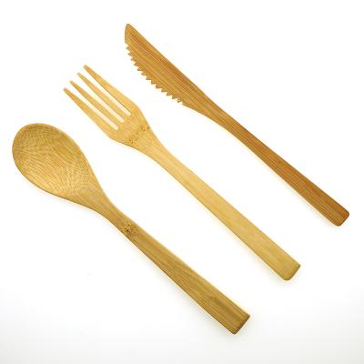 China Silverwar White And Gold Sustainable Bamboo Reusable Cutlery Set Portable for sale