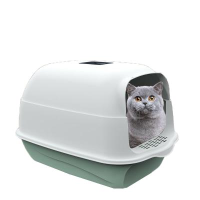 China Cat Sandbox Large Space Closed Anti-Splash Viable Hot Selling Drawer Style Fully Enclosed Cat Litter Box Pet Toilet for sale