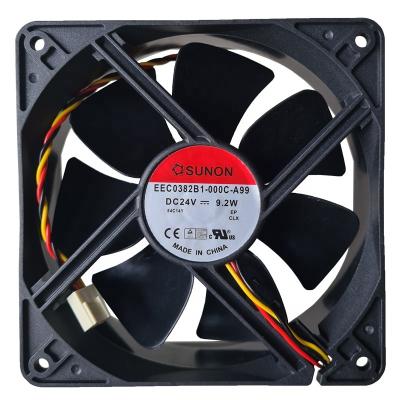 China Large Long Life 12038 DC24V 9.2W EEC0382B1-000C-A99 Inverter Air Volume and DC Fan 12CM/cm 120*120*38MM for sale