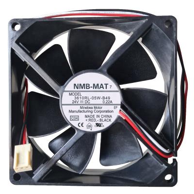 China Large Air Volume And Long Life DC24V 0.22A 9025 3610RL-05W-B49 Chassis Inverter Fan 9cm 90*90*25MM for sale