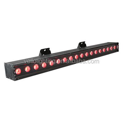 China Outdoor led stage bar Vello dmx aluminum housing rgbw led wash wall light outdoor stage LED bar ClassicBar1841(4in1) for sale