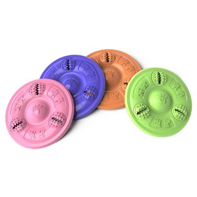 China Fris Beed Toy For Training Pet Dogs Tpr Dog Sustainable Soft Rubber Pet Dog Bite Heavy Duty Fly Disc for sale