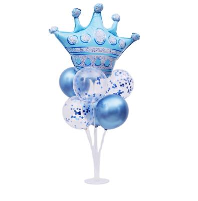 China Belle Crown Foil Balloon Table Latex Balloon Floating Globos Set For Birthday Party Decoration Festival Supplies for sale