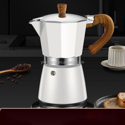 China Sustainable New Design Customized Classic Aluminum Espresso Coffee Maker Moka Pot for sale