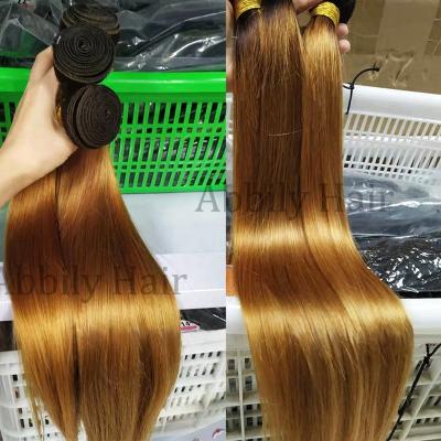 China Brazilian Raw Straight 8-30Inch Bundles Cuticle Aligned Remy Human Hair Bundles Virgin Hair Extension Wholesale 10A12A Body Wave Ombre for sale