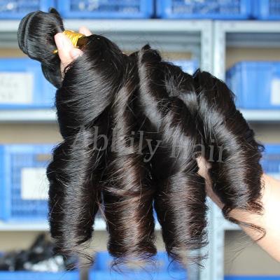 China Cheap Wave Fumi Curly Hair 100% Mink Brazilian Hair Bundles, 12A Virgin Hair Body Bundles With HD Lace Closure, Remy Human Hair Extension for sale