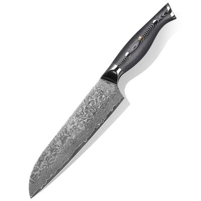 China Wholesale vg10 7 inch damascus steel knife viable blanks santoku knife for sale