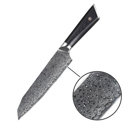 China 2019 Sustainable Success Knife Blades Blanks 67 Layers Damascus Steel Kitchen Santoku Knife for sale