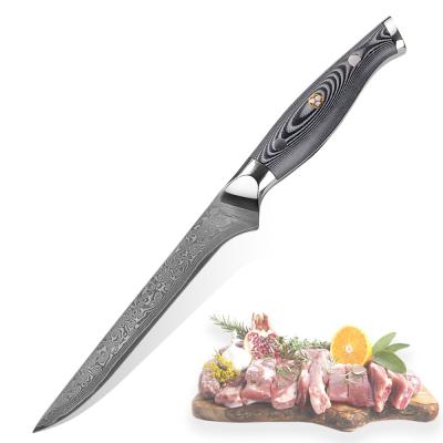 China SWITYF Viable Damascus VG10 67 Layers of White Fillet Knife Boning Knife for sale