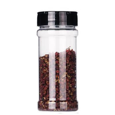 China YiHai Spice Jar 230ML Plastic Viable Pet Container With Flip Top Lid Round Plastic Spice Bottle Herbs Powders Seasoning Shaker for sale