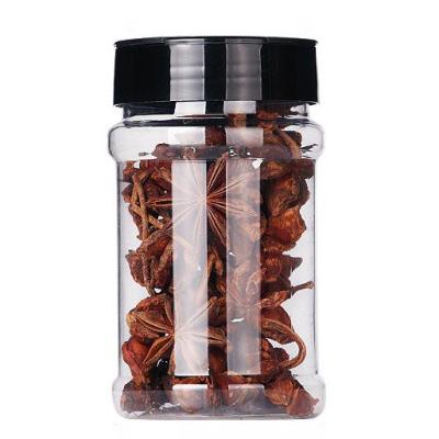 China YiHai Spice Jar 300ML Plastic Sustainable Pet Container With Flip Top Lid Round Plastic Spice Bottle Herbs Powders Seasoning Shaker for sale