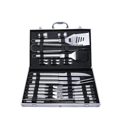 China YiHai 26Pcs Easily Cleaned Grill Tool Kit, Stainless Steel BBQ Tool Kit With Case Portable BBQ Utensils Tool Kits With Case For Outdoor for sale