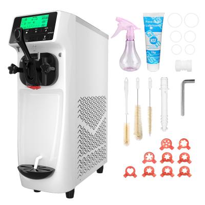 China Easy Operation Labor Saving Ice Cream Maker Machine 12-16L/H Commercial Soft Serve Machine, Single Flavor Soft Serve Ice Cream Maker 1050W with 1.6 Gal Tank for sale