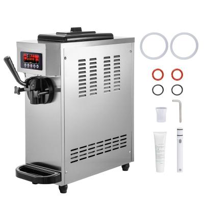 China Commercial Easy Operation Labor Saving Ice Cream Maker Flavor Ice Cream Machine 4.7-5.3 Gal/H 1800W Soft Serve Ice Cream Machine With LCD Display Panel for sale