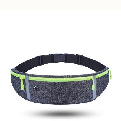 China Outdoor Fitness Neoprene Belt Waist Bag Sports Waterproof Fanny Pack With Water Bottle Hiking Running Rack for sale